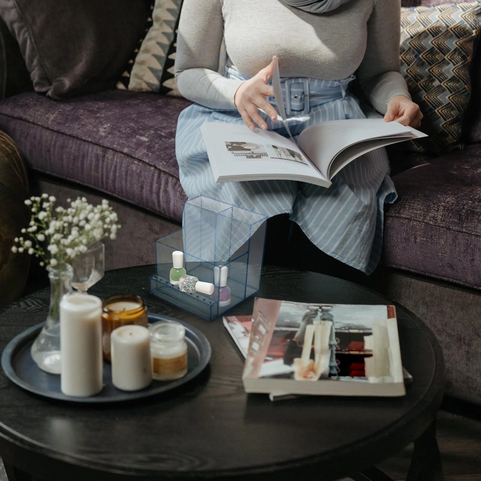 

1Pcs Nail Polishing Machine Holder Grinding Head Storage Rack Nail Art Organizer Manicure Polisher Stand Grinding Rack