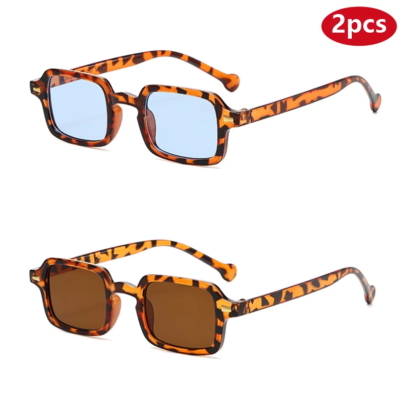 

Motorcycle 2pcs Classic Square Sunglasses Women Vintage Sports Brand Sun Glasses Men Shades Female Fashion Eyeglasses UV400