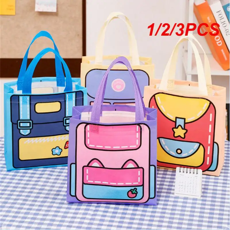 1/2/3PCS Shopping Bag Strong And Durable Convenient Storage Fashionable Durable Gift Packaging Handbag Widened Design Armpit Bag