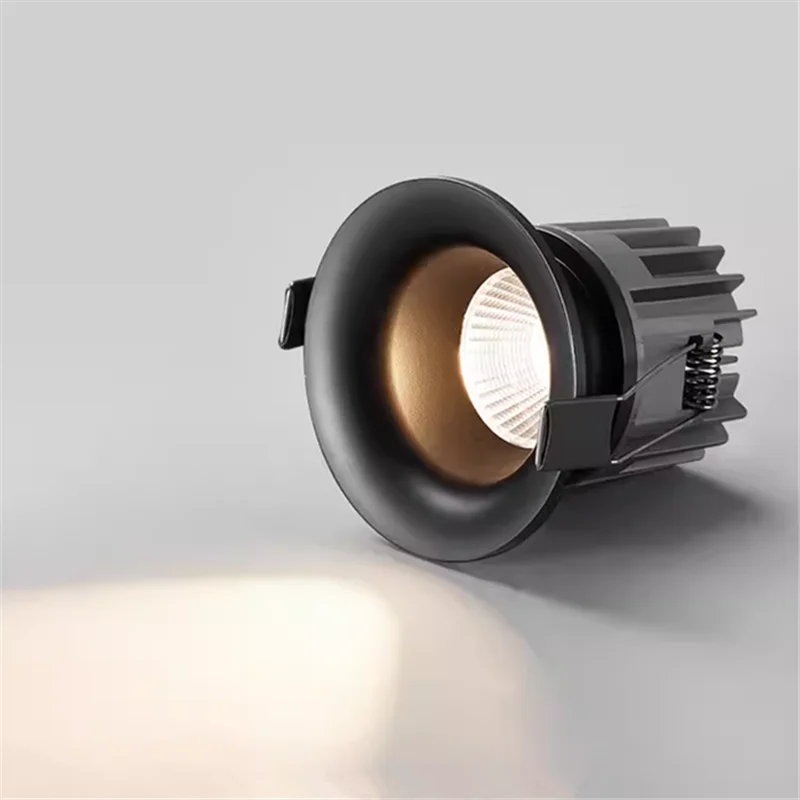 CRI 99 Super Bright Recessed LED Downlights 9W 12W 15W 18W 20W COB Ceiling Lamp Anti Glare Spot Lights AC85-230V +Led Drive