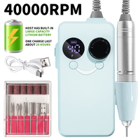 45000RPM Electric Portable Nail Drill Machine Rechargeable Nail Drill Machine for Gel Nails Polishing For Home Manicure Salon