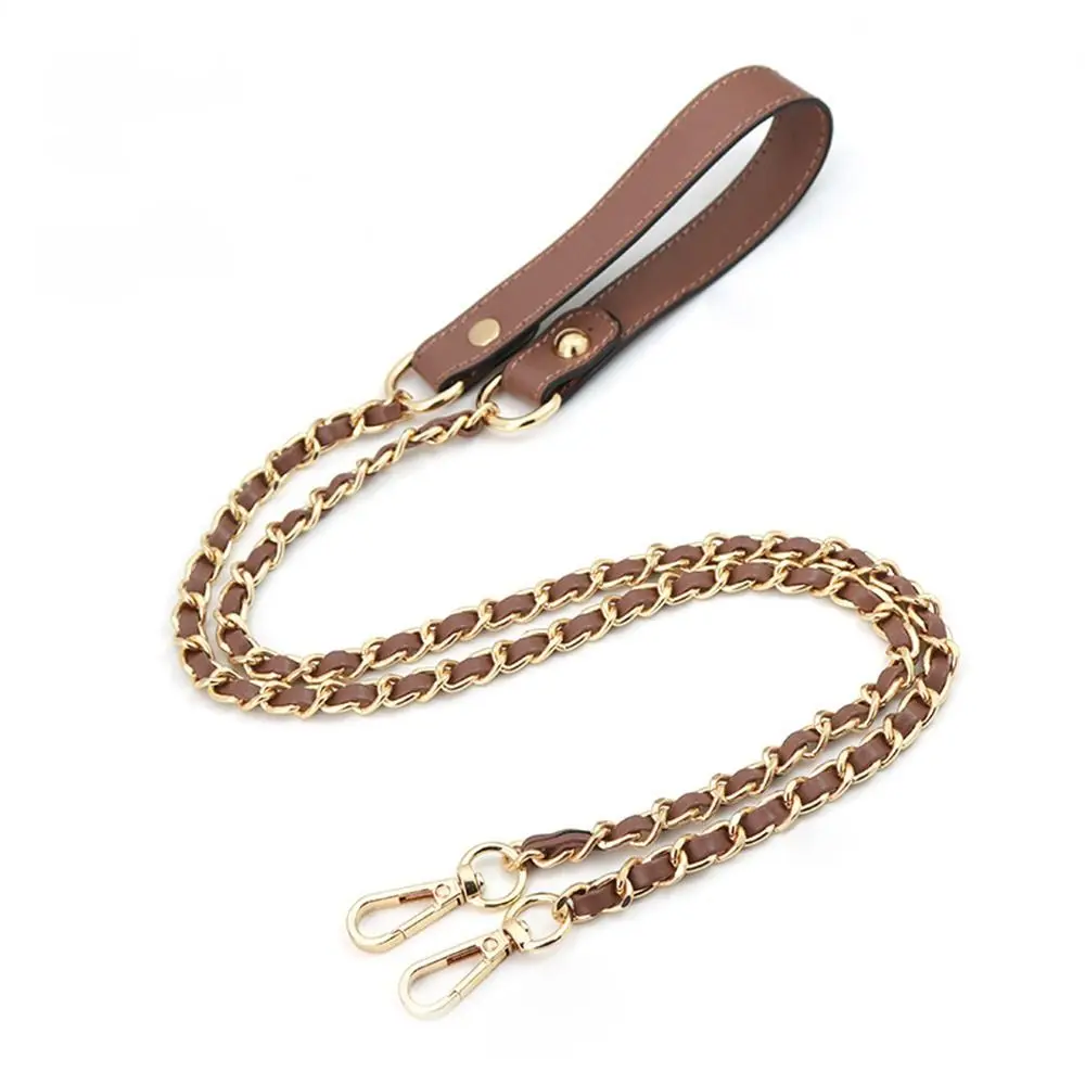 29cm/120cm PU Leather Belts Straps Steel Bag Chains DIY Detachable Replacement Purse Chain Bag for Handbags Handle Accessories