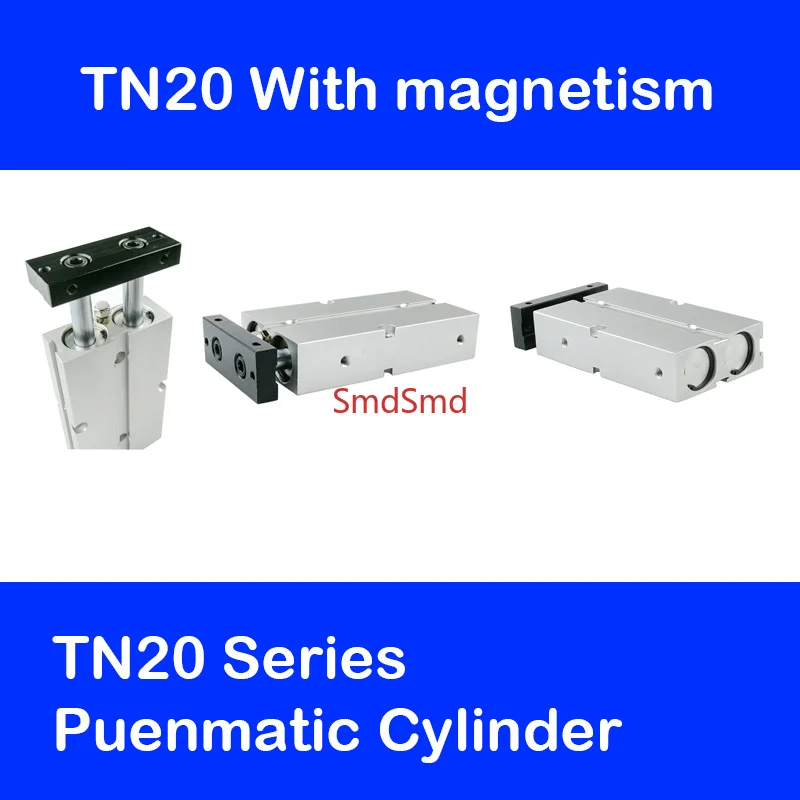 TN20 Series 20mm Bore Compact Air Cylinders TN20 Dual Action Air Pneumatic Cylinder
