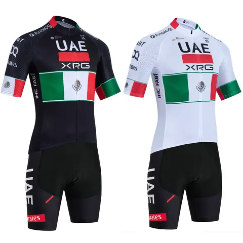 2026 New MEXICO Cycling Jersey UAE Team Bike Jersey Shorts Men Women Quick dry Ropa Ciclismo Pro Bicycle TShirt Clothing
