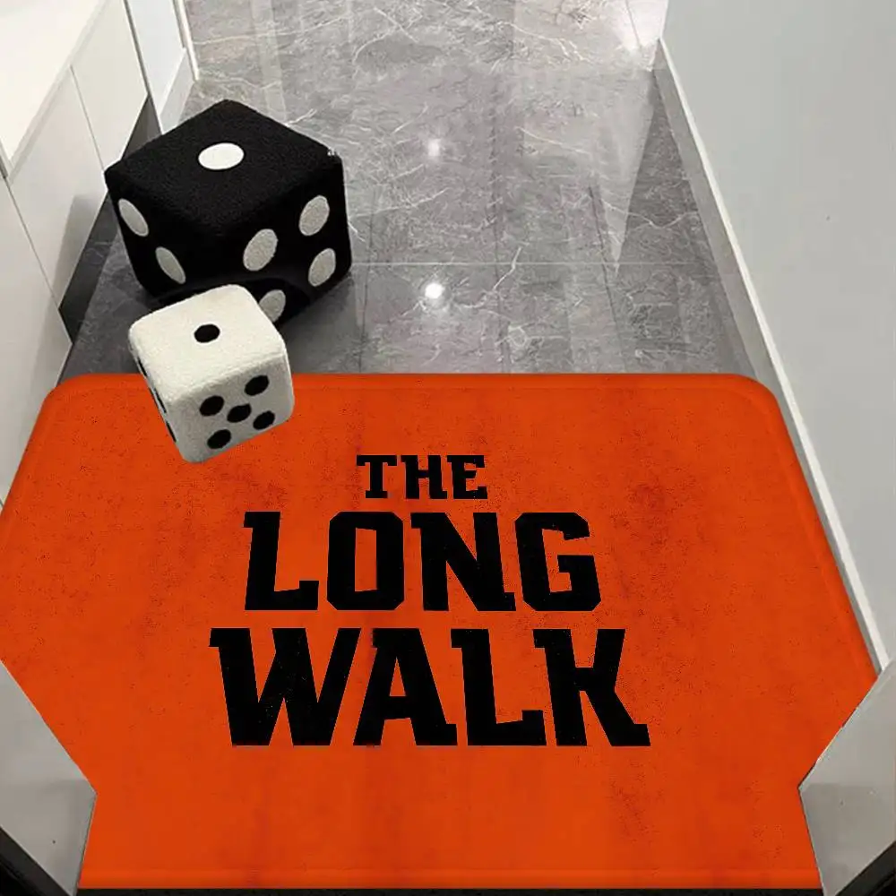 Movies T-The Long Walk Floor Mat Rectangle Anti-slip Home Soft Badmat Front Door Indoor Outdoor Mat Hotel Decor Mat