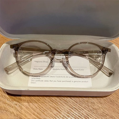 Imagen 2 del producto Gafas de lectura de moda para mujer, gafas fotocromáticas redondas de calidad, gafas graduadas antiluz azul, montura para miopía, gafas progresivas