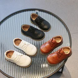 Children's Leather Shoes Spring and Autumn New Campus Boys and Girls Leather Shoes Children's Casual Shoes Student Shoes