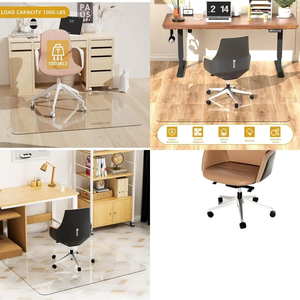 

Коврик для офисного стола, 48 x 32 толщиной 1/5, ковер и паркетный пол, без запаха, легко чистится, нескользящие подушечки