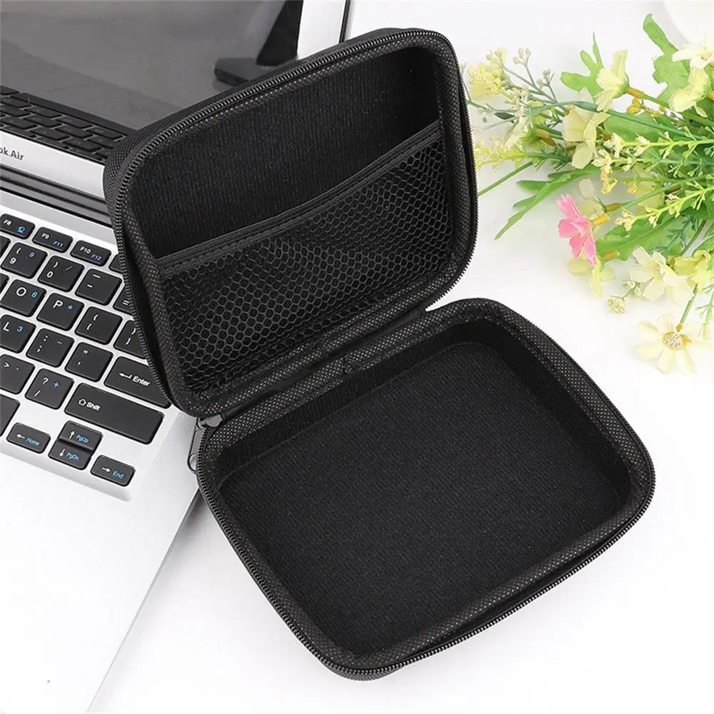 

Black Headset Carry Case Large Size Anti-shock Square Earphones Case Earphones Storage Bag Headset Bag Headphone Box