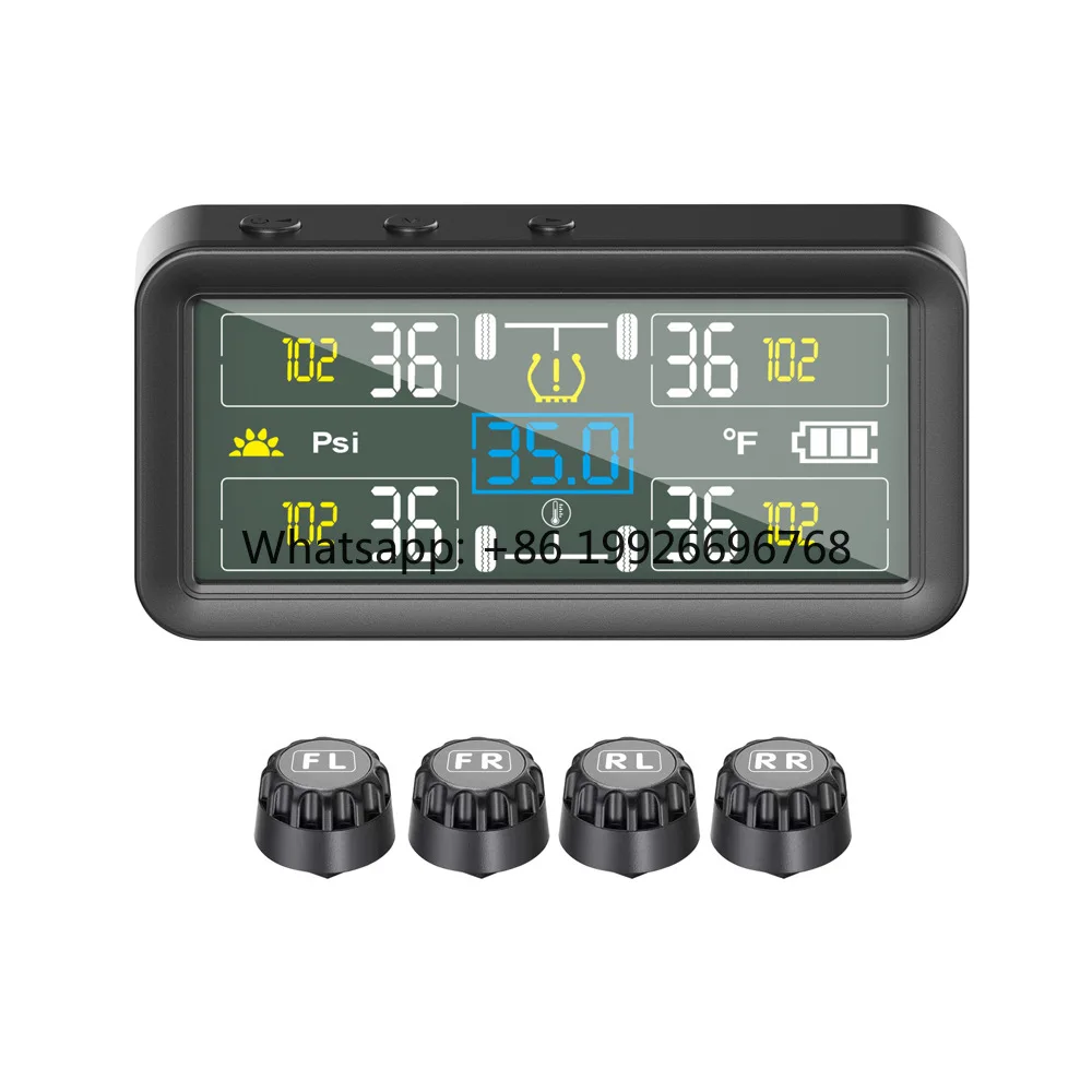 

Универсальные цифровые датчики TPMS на солнечной энергии, комплект из 6 штук, с 5 режимами сигнализации, цифровой манометр для шин, модель T18, гарантия 1 год, оптом