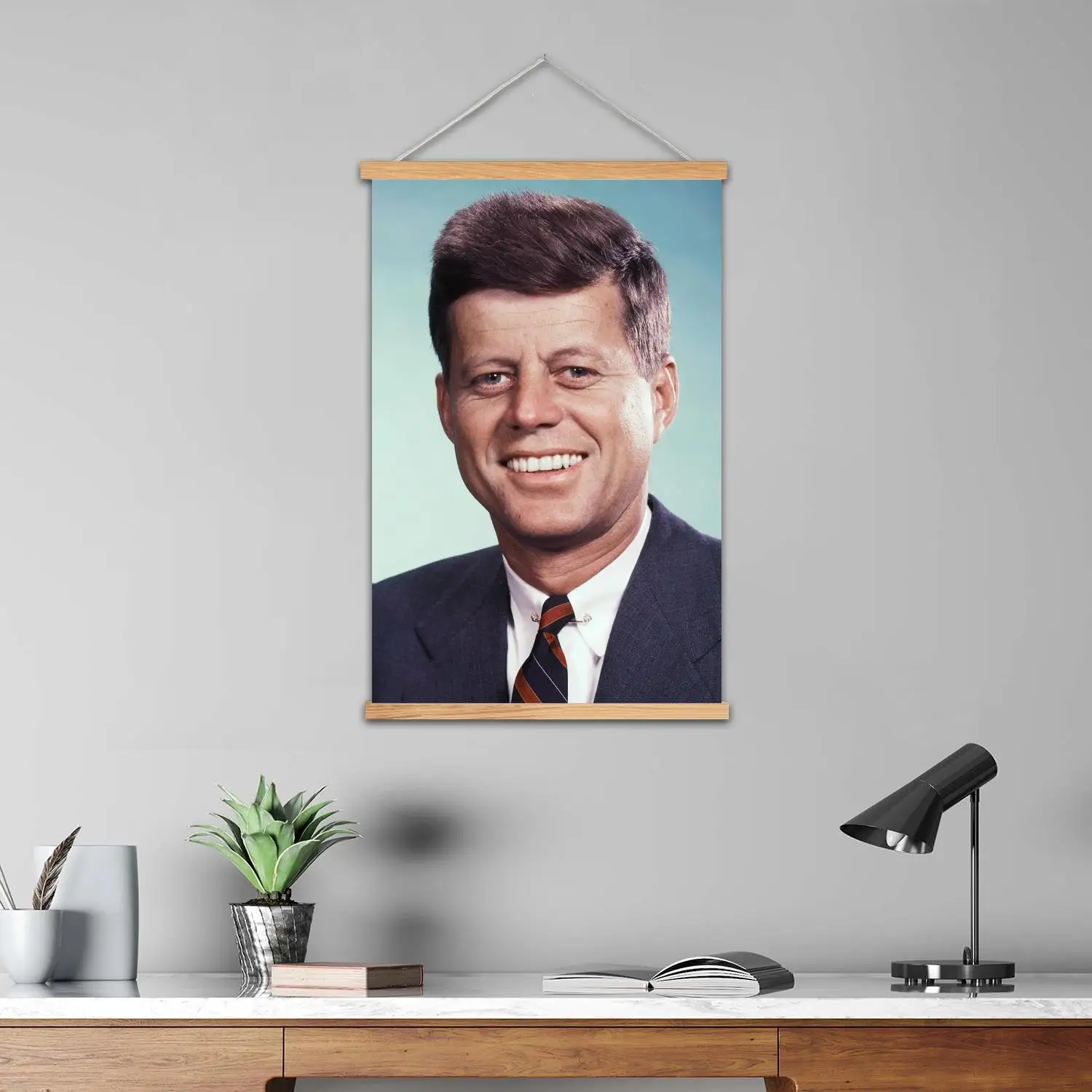 kennedy president Framed Wall Painting Canvas Art Poster and Wall Art  Modern Family Bedroom Decor Posters,Decorative painting