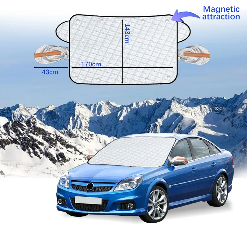 

Car Windshield Cover Magnet Winter Window Snow Shield Anti Frost Auto Front Window Snow Cover For Opel Vectra