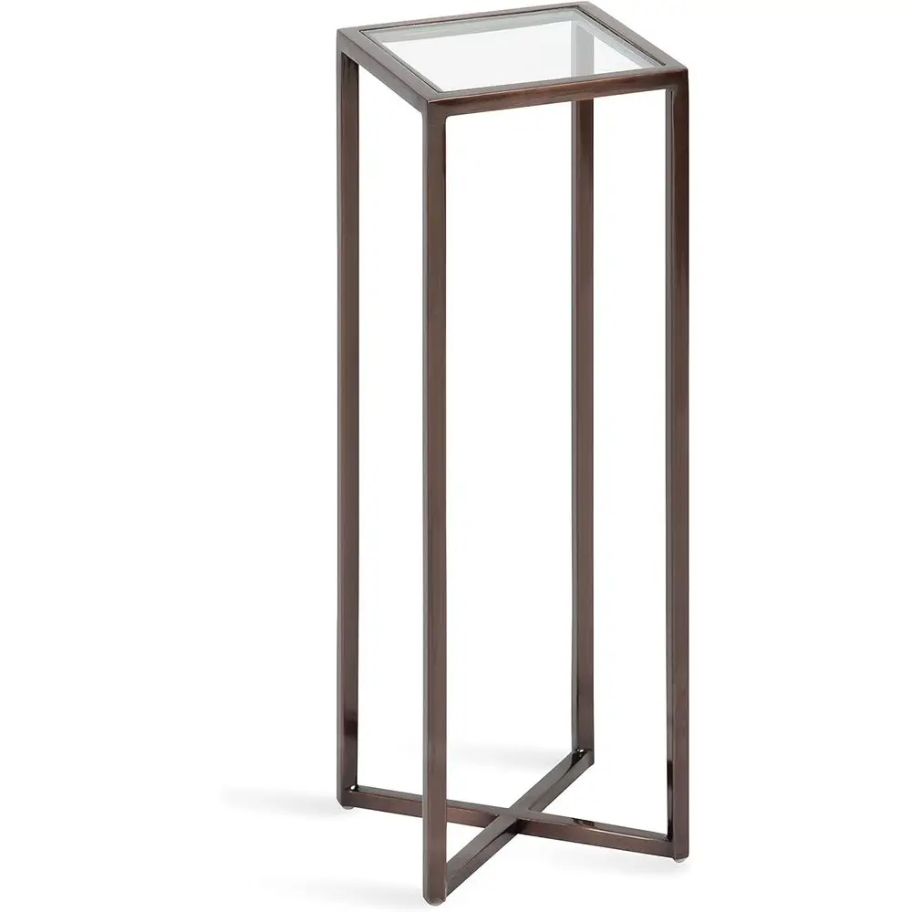 

Jasern Drink Table, 7 x 7 x 21, Bronze, Decorative Glam Accent Table or Display and Storage