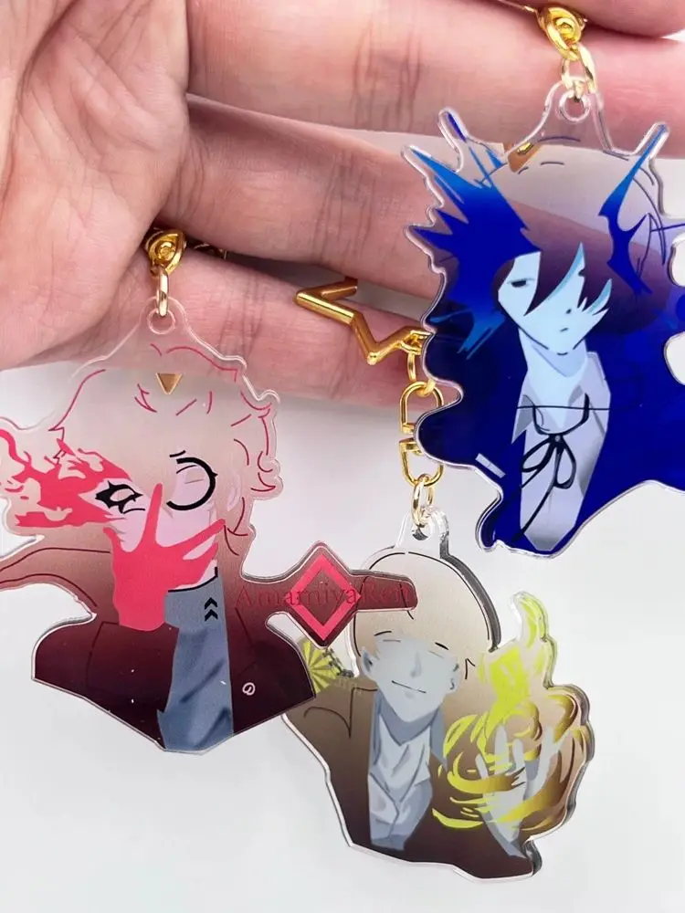 Game Persona Amamiya Ren Yu Narukami Yuuki Makoto Cosplay Keychain Acrylic Keyring Figure Pendant Unisex Key Chain Accessories