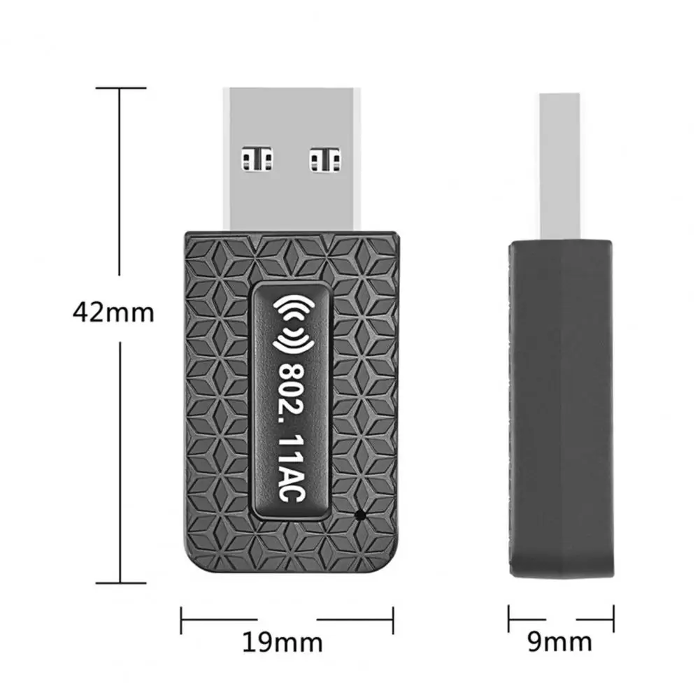 1300 Mb/s Gigabit transmisja bezprzewodowa szybkie sterownik adaptera Wi-Fi Usb-za darmo dwuzakresowy 2.4ghz/5ghz 802.11ac dla laptopa