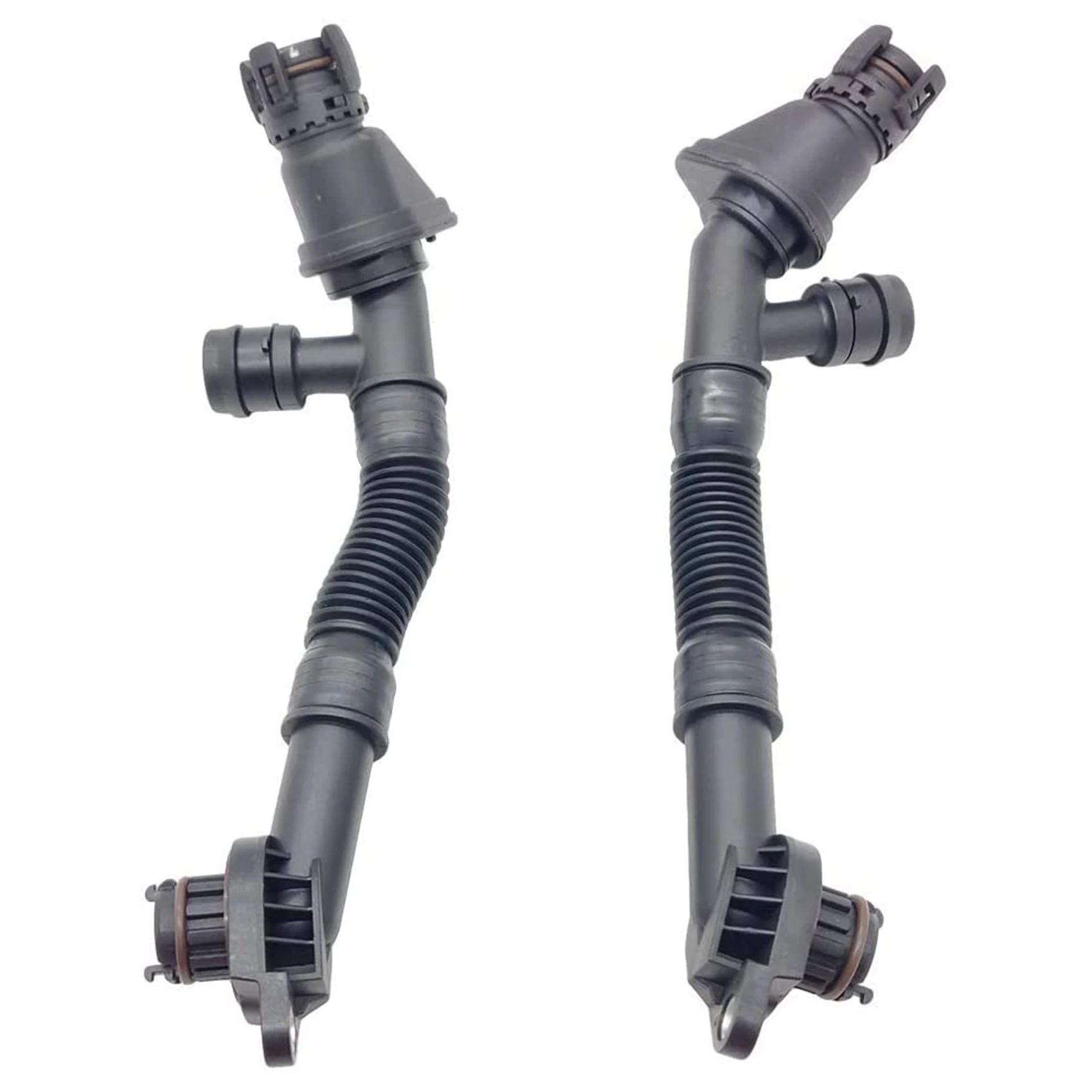 2PCS Crankcase Vent Hose Left and Right for -BMW X5 X6 F01 F02 F07 F10 F12 F13 550I 650I 11157646086 11157646087