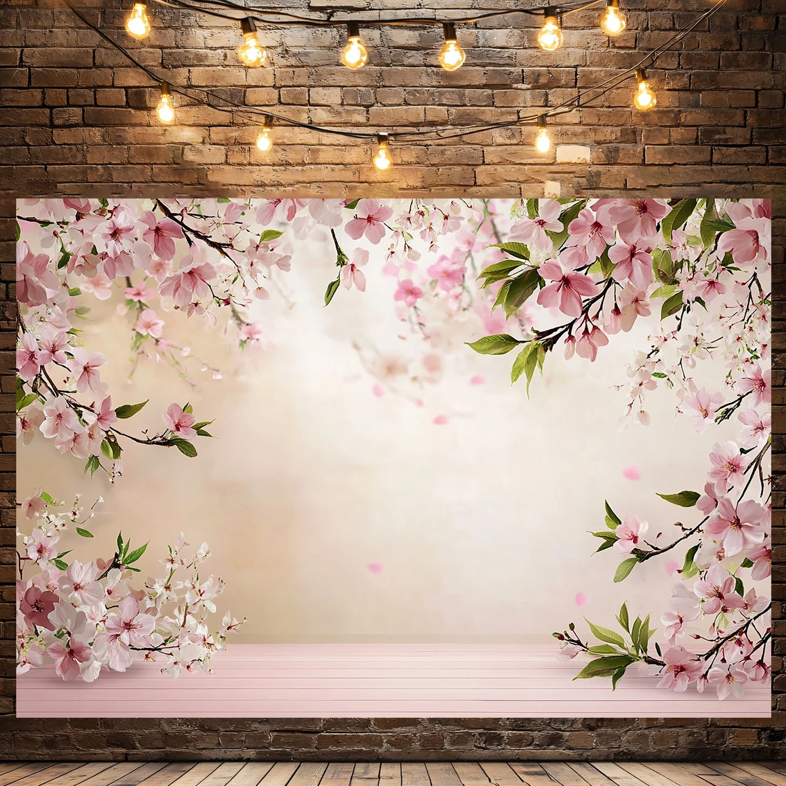 Açık kiraz çiçeği desenli yumu - Photography Lighting Background incelemesi ve fiyatı