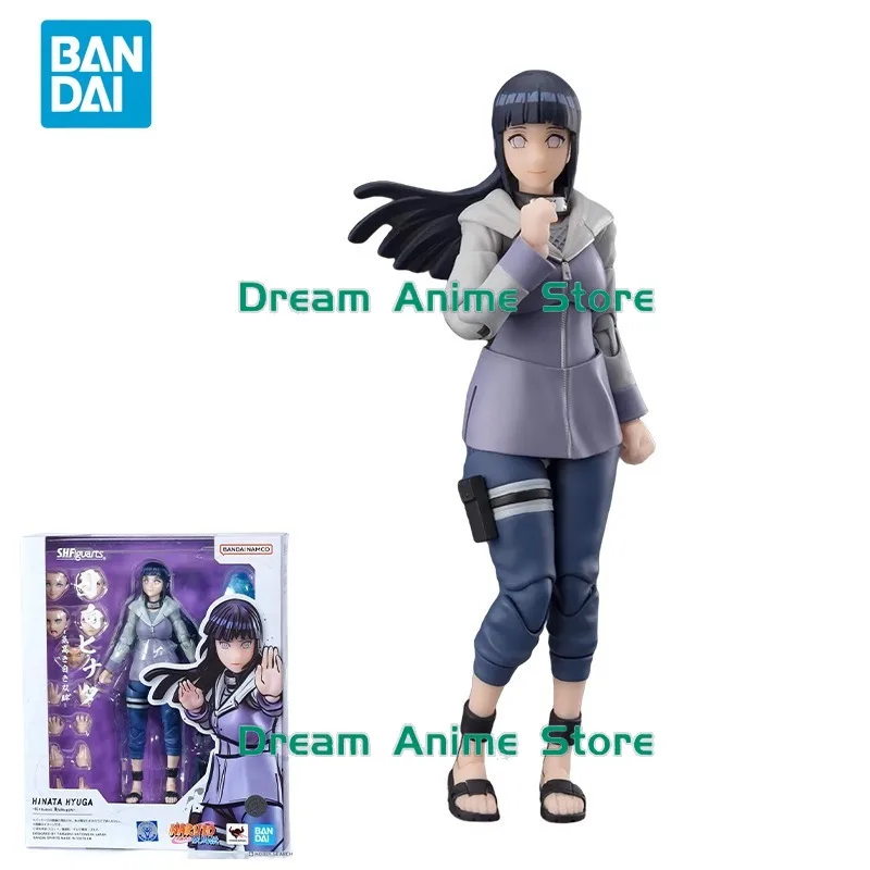 

Bandai Original Naruto Anime Model SHFiguarts Hyūga Hinata Action Figure Toys Collectible Ornaments Gifts for Children