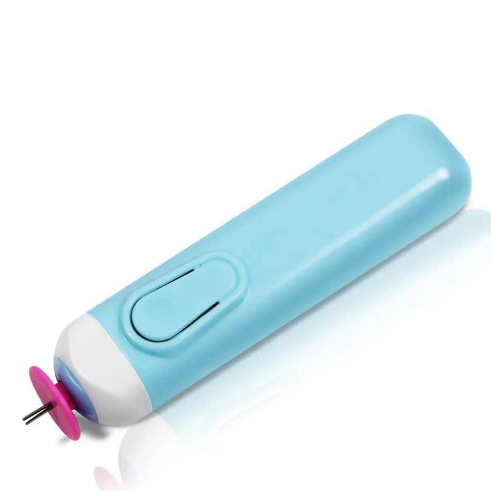 

Electric Quilling Paper Tool Automatic Paper Winder For Diy 3D Craft Stainless Steel Pen Non-Slip Handle Sky-Blue