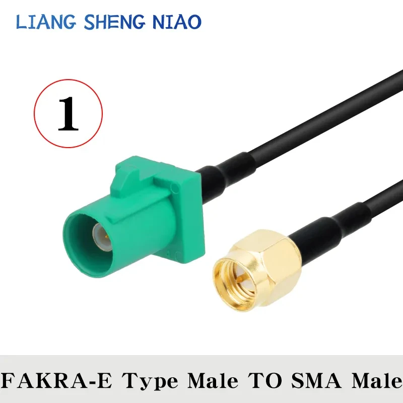 Imagem -02 - Fakra E-masculino e Feminino Rg174 Cabo Coaxial Rádio de Carro por Satélite Telefone Celular Gsm 50ohm Telemática Cabo de Extensão