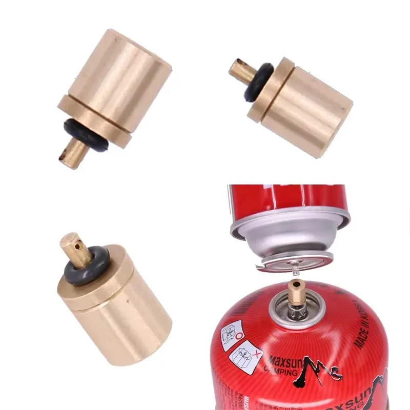 2/6/12pcs Gas Refill Adapter Filling Butane Canister Outdoor camping stove Cylinder Gas Tank Burner Accessories Inflation Valve
