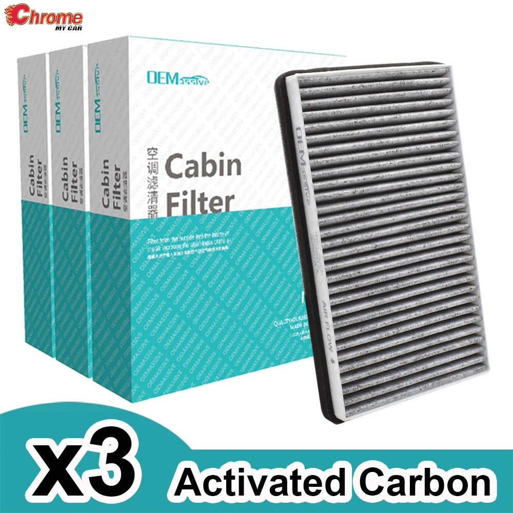 

3X Car Pollen Cabin Air Filter 52485513 For Chevrolet Silverado Tahoe Suburban GMC Sierra 1500 2500 3500 Yukon XL 2000 2001 2002