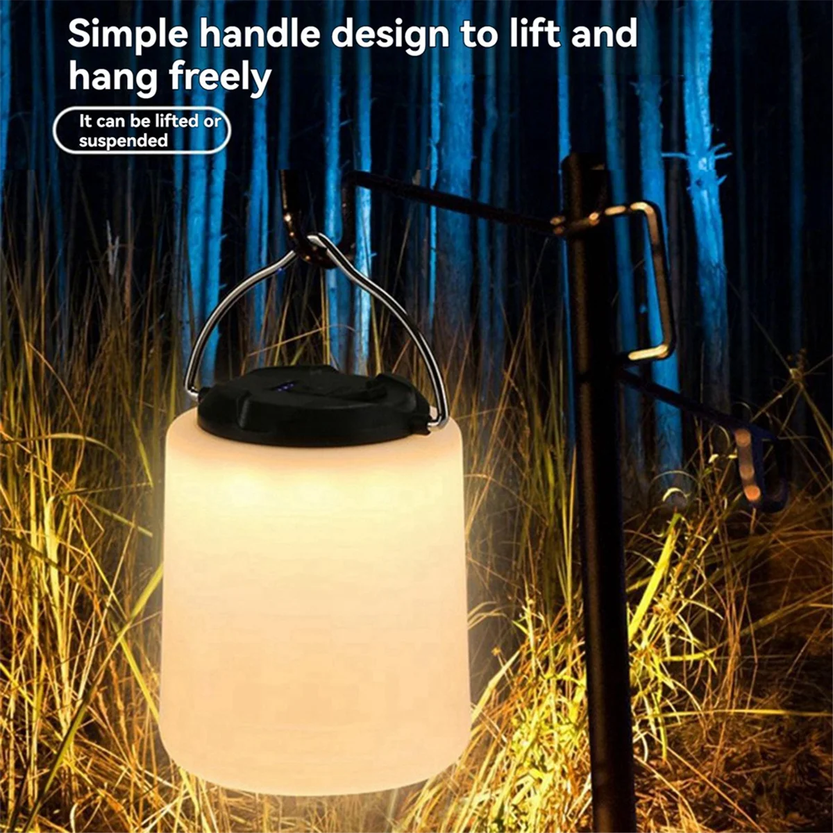 A72Z Luz de mano enchufable para acampar Luz nocturna portátil superbrillante para exteriores Iluminación de emergencia Luz de mano portátil,A