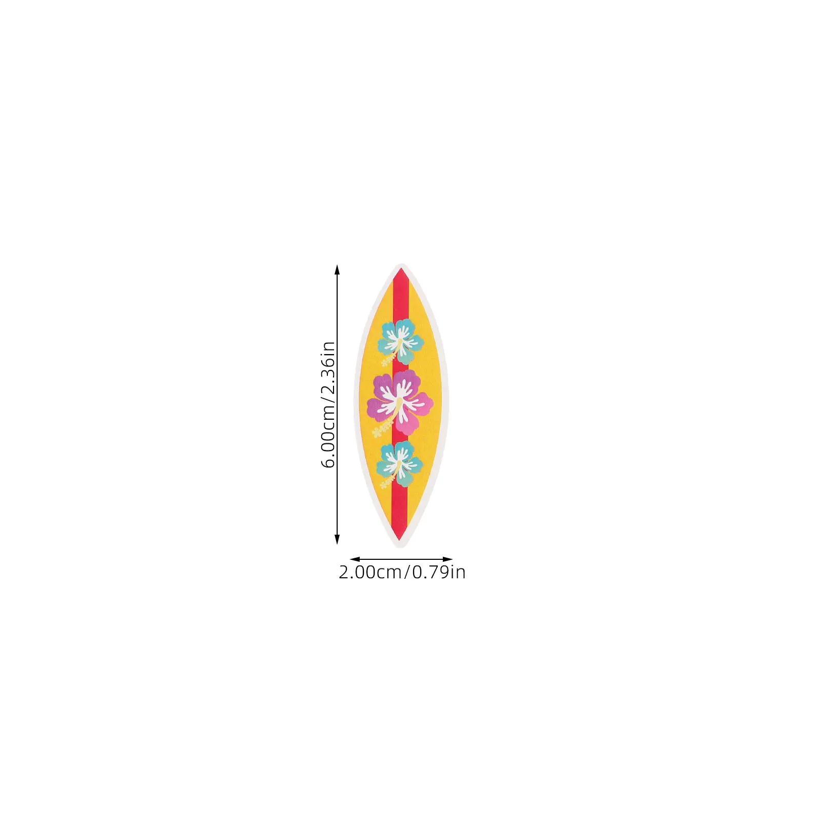 

16pcs Cake Insert Summer Party Decorations Bamboo Cupcake Toppers Beach Surfboard Shape Luau Cake Picks Pool Event Accessories