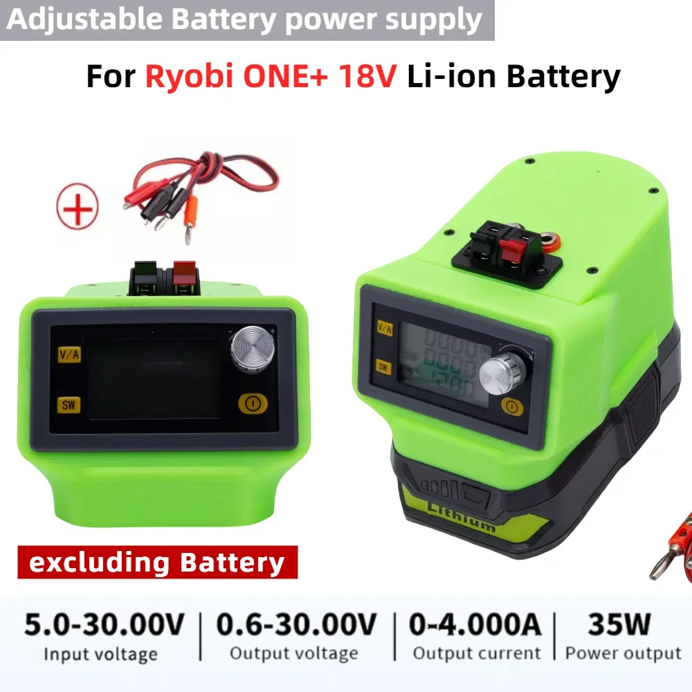 Conversor de Fonte de Alimentação com Regulador de Tensão dc Ajustável Cnc para Ryobi One Mais Bateria de Lítio de 18v Excluindo Bateria