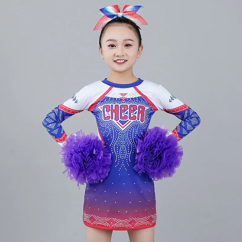 

New cheerleading competition clothes, dresses, children's performance clothes, sports games performance clothes