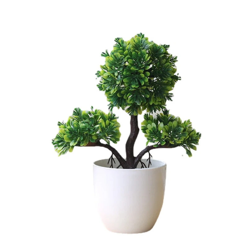 1 pz piante artificiali Bonsai piccolo albero simulazione piante fiori finti tavolo ornamenti in vaso decorazione della casa Hotel Garden Decor