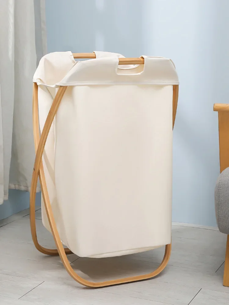 Dirty clothes basket Bathroom fabric Nordic storage Folding dirty clothes Household Light luxury la