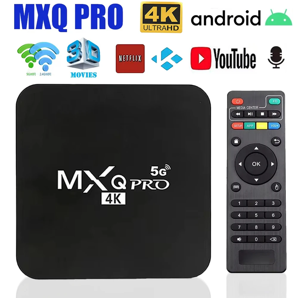 MXQ-Pro Smart TV BOX Android Dual WiFi 2GB RAM 16GB ROM 3D Youtube Media Player 4K Set Top Box Smart Tv Box Global Version