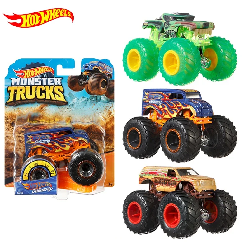 Hot Wheels Tracks 1:64 Monster Diecast Car Toys Collection Model Trucks Assortment Metal Cars Boys Toys for Children Kids Gifts