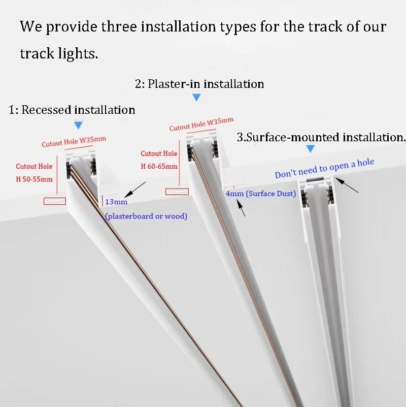 Tuya dimmalbe led schienen leuchte kompletter satz 360 ° einstellbare cob schienen beleuchtung für bekleidungs geschäft küchen schienen leuchte – Detail 1