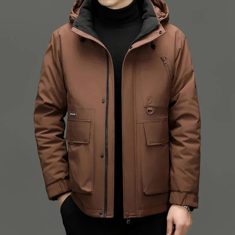 Luxury Designer Clothing Men\'s Down Jacket Parka Winter Thickened Heating 2025 New High-end Coat