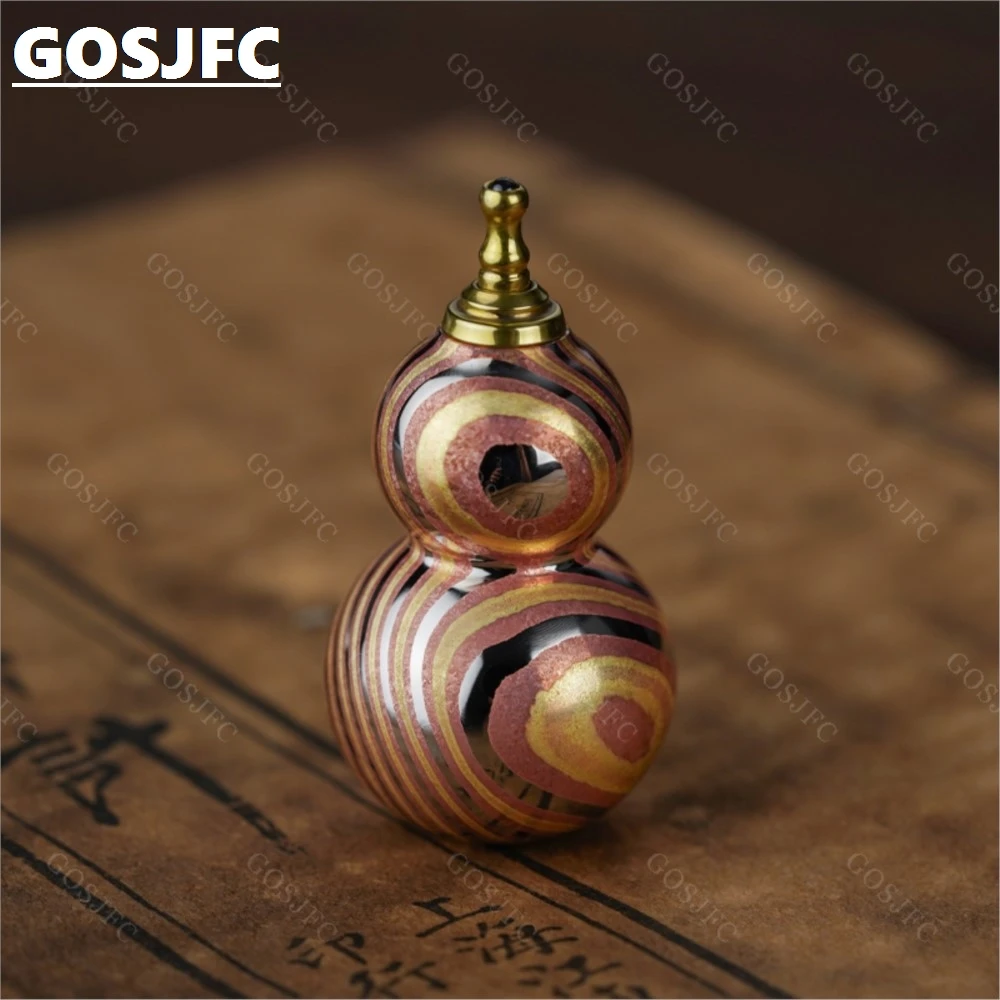 WANWU Gourd Damascus Mokume Zirconium Damascus Stress Relief Toy Office Desk Toys