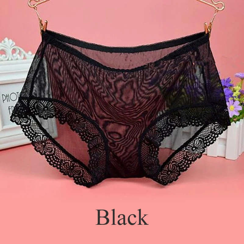 

1pcs Women Panties Sexy Lingerie Seamless Ultra Thin Breathable See-Through Underpants Mesh Intimates Body Panties