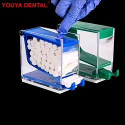 1Pcs Dental Cotton Roll Dispenser Holder Dentist Orthodontic Cotton Rolls Storage Box Case Container  Dentistry Storage Supplies