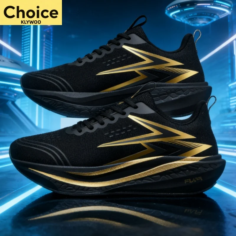 

Men Running Shoes Marathon Sports Carbon Board Air Cushion Breathable Lightweight Women's Comfortable Athletic Training Sneakers