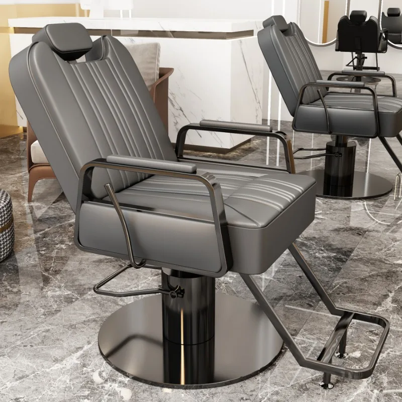 

Роскошное парикмахерское кресло, стул для салона красоты, винтажное кресло для барбершопа, рабочее кресло Cadeira De Barbeiro Profissional, коммерческая мебель
