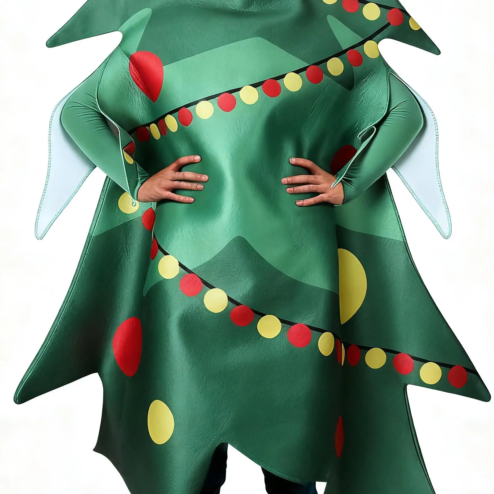 زي شجرة الكبار فرحان تنفس شجرة عيد الميلاد تأثيري الملابس للبالغين لمرحلة عيد ميلاد جمع الممثلين صديقها