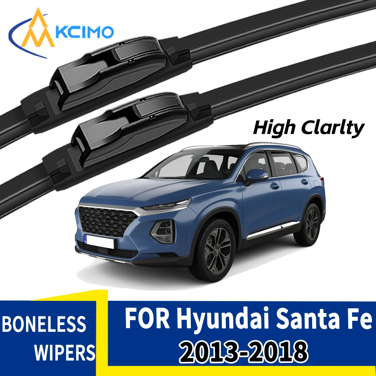 Clear Vision – balais d'essuie-glace avant, 2 pièces, pour Hyundai Santa Fe DM NC 2013 – 2018, durabilité toutes saisons, conduite sûre, par temps de pluie ou de soleil