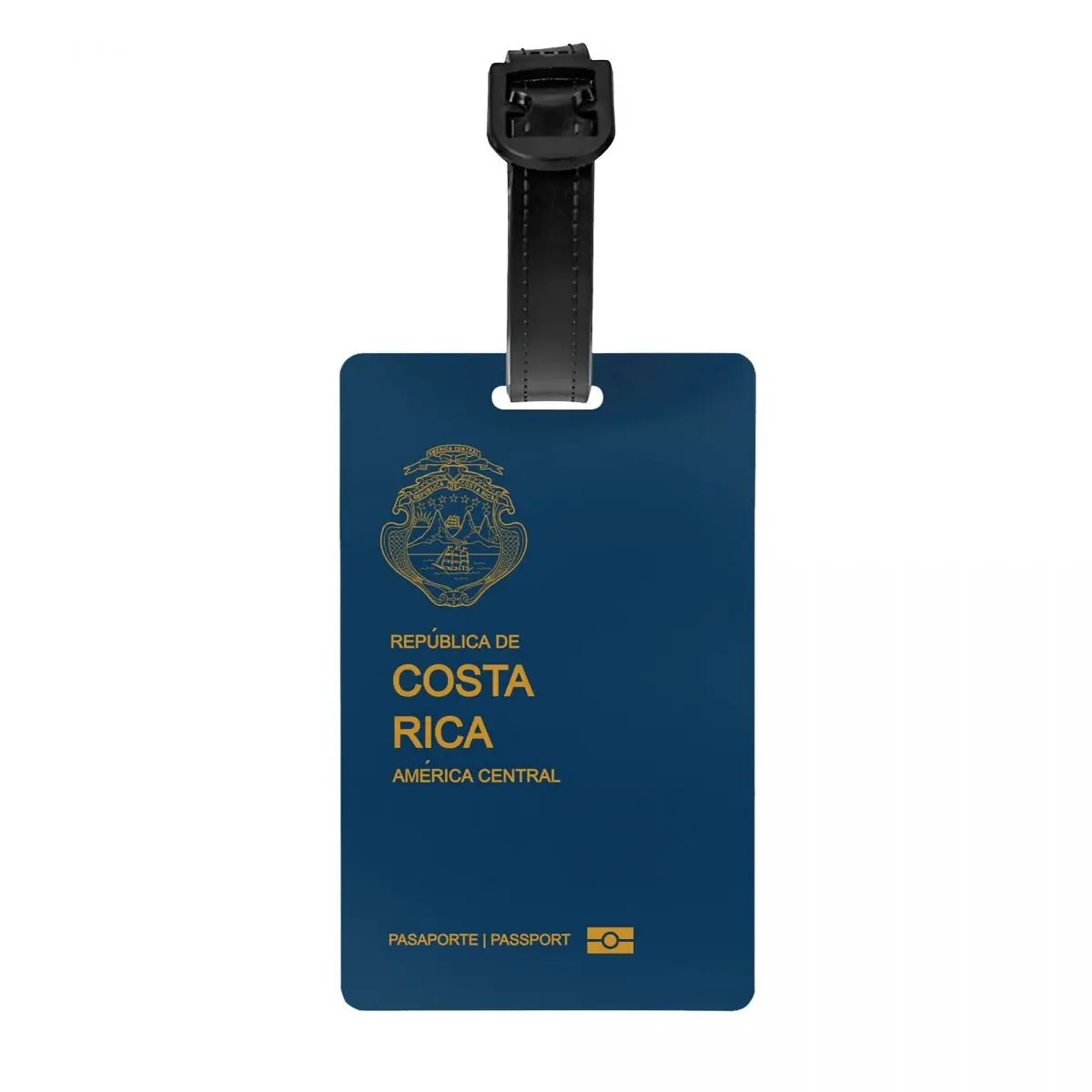 Custom Costa Rica Passport 2022 Luggage Tag Privacy Protection Baggage Tags Travel Bag Labels Suitcase