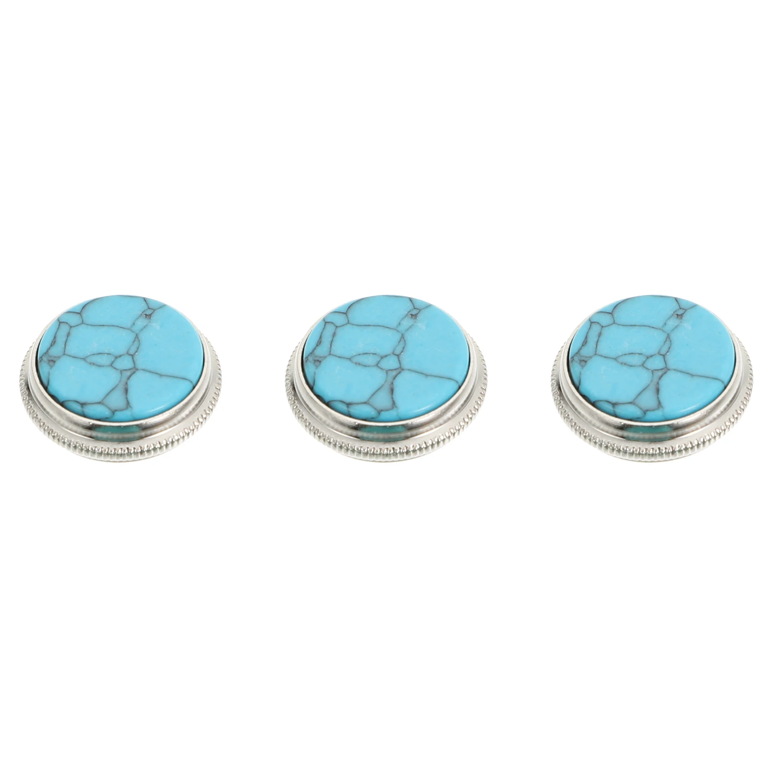 

3 pcs Sky Blue Trumpet Button Cushion Felt Key Mat Replacement Pad Accessories For Piston Copper Washer Snap Covers Durable