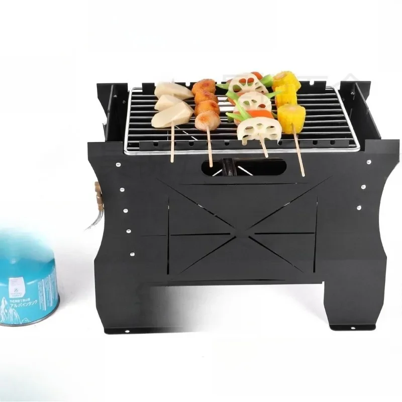 Outdoor portable wood stove heating grill grill brazier