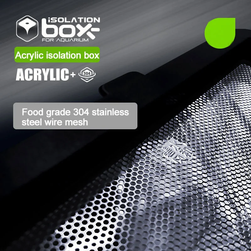 Aquarium Acrylic Fish Tank Isolation Box Pneumatic Spawning Incubation Box Ornamental Breeding Room Small Fry Stainless Steel