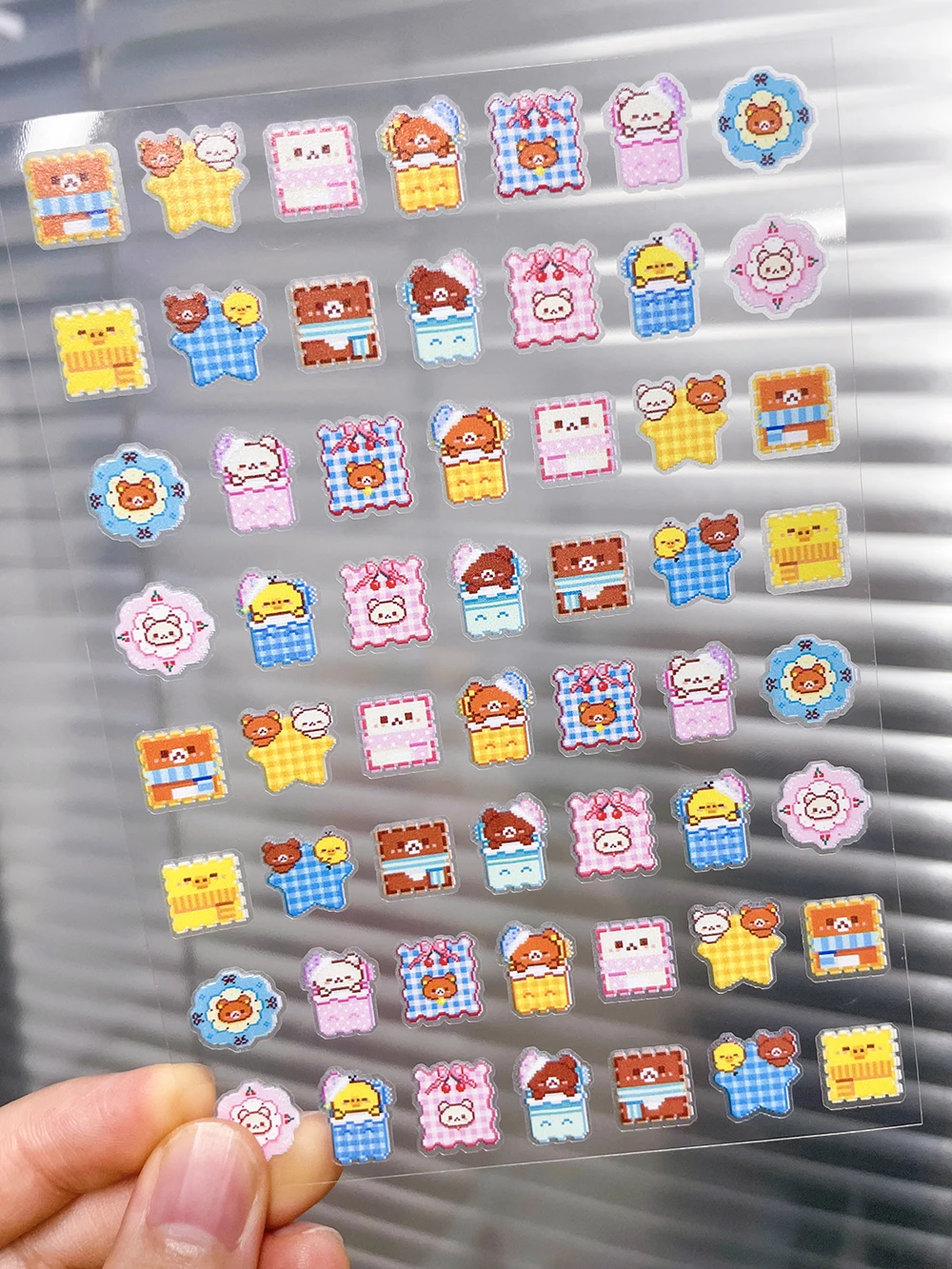 2026 Sommer Neu Rilakkuma Süße Nagelkunst-Aufkleber Japanische Cartoons Kleiner Bär DIY PVC Wasserdichter Selbstklebender Schiebeaufkleber – Detail 2
