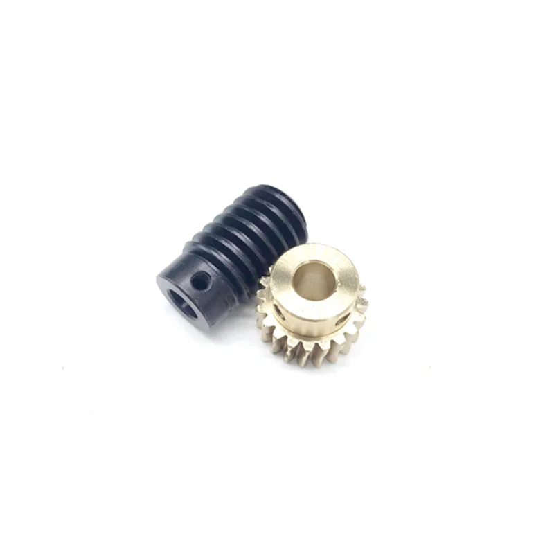 1 Module Worm Gear Reducer Self-locking 1:10 Small Transmission Right Angle Reversing Gearbox Angle Gear