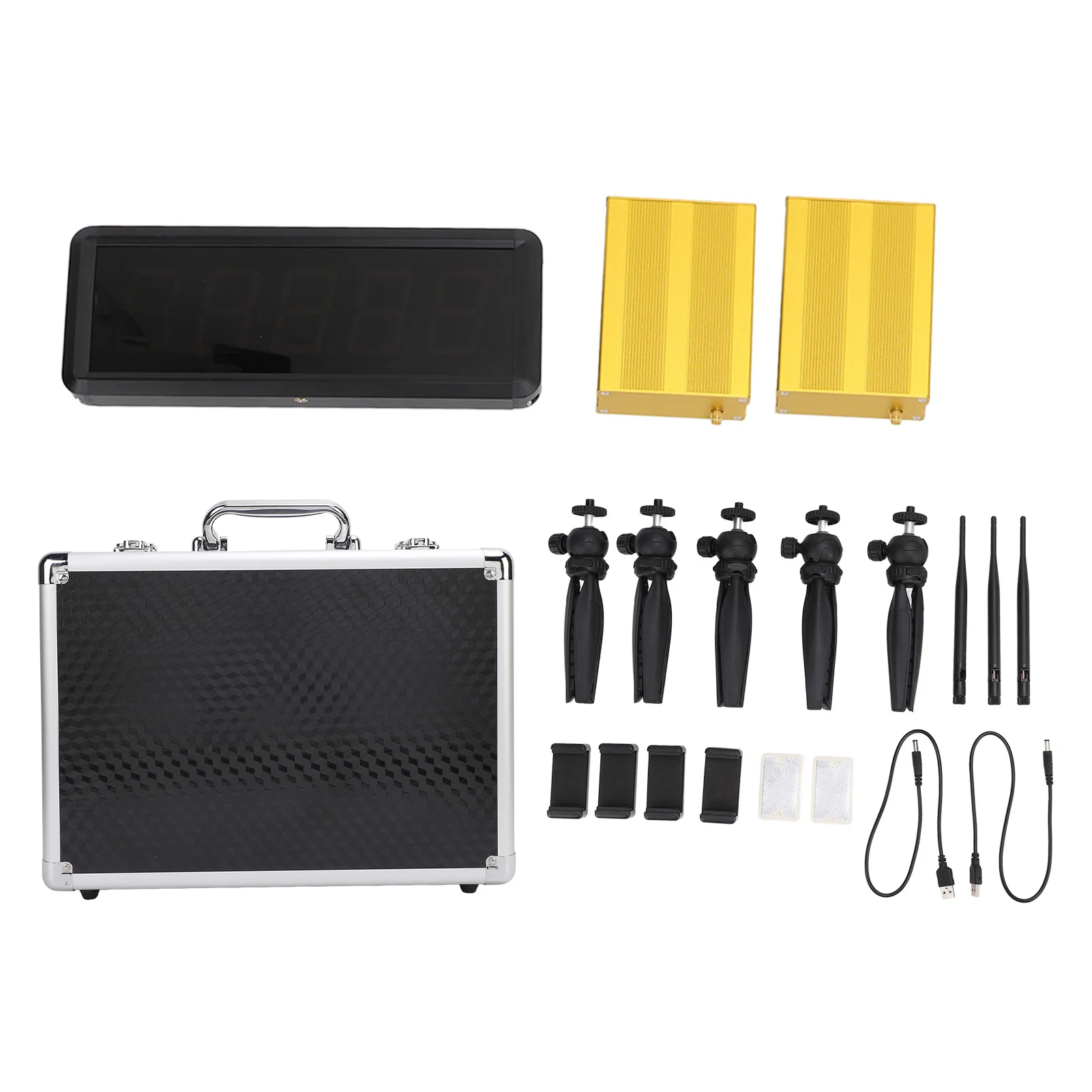 Track Field Timer Wireless Laser Timer Water Resistant 5 Digit Digital Display Battery Powered Long Range for Racing Training